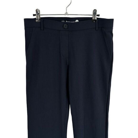 Betabrand Classic Dress Yoga Pant Straight Leg Navy Blue Large Petite - Picture 3 of 7